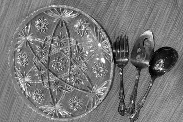 Buffet Set - Early American Prescut (EAPC) Glassware by Anchor Hocking