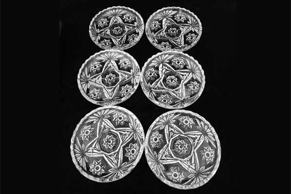 Coaster Set - Early American Prescut (EAPC) Glassware by Anchor Hocking