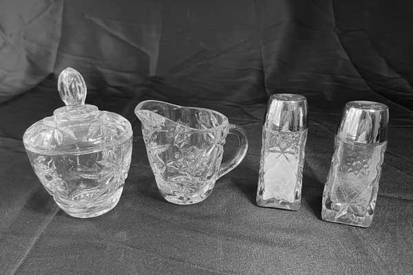 Dinette Service Set - Early American Prescut (EAPC) Glassware by Anchor ...