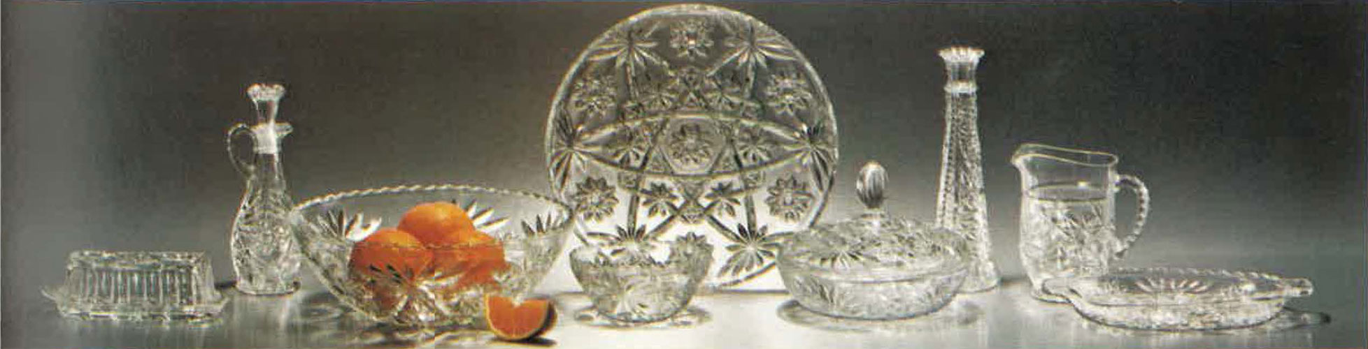 Early American Prescut glassware. Photo from Anchor Hocking Buyer's Guide 1981, pg 15.