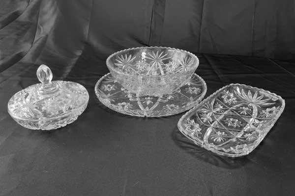 Prescut Set - Early American Prescut (EAPC) Glassware by Anchor Hocking