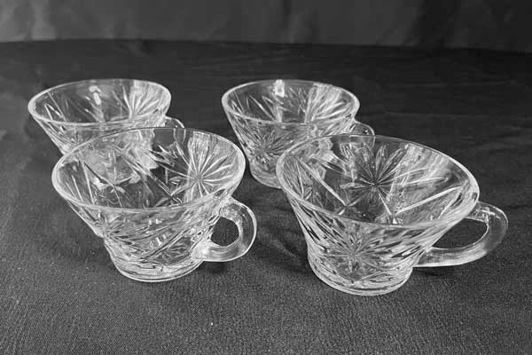 Punch Cup Set - Early American Prescut (EAPC) Glassware by Anchor Hocking